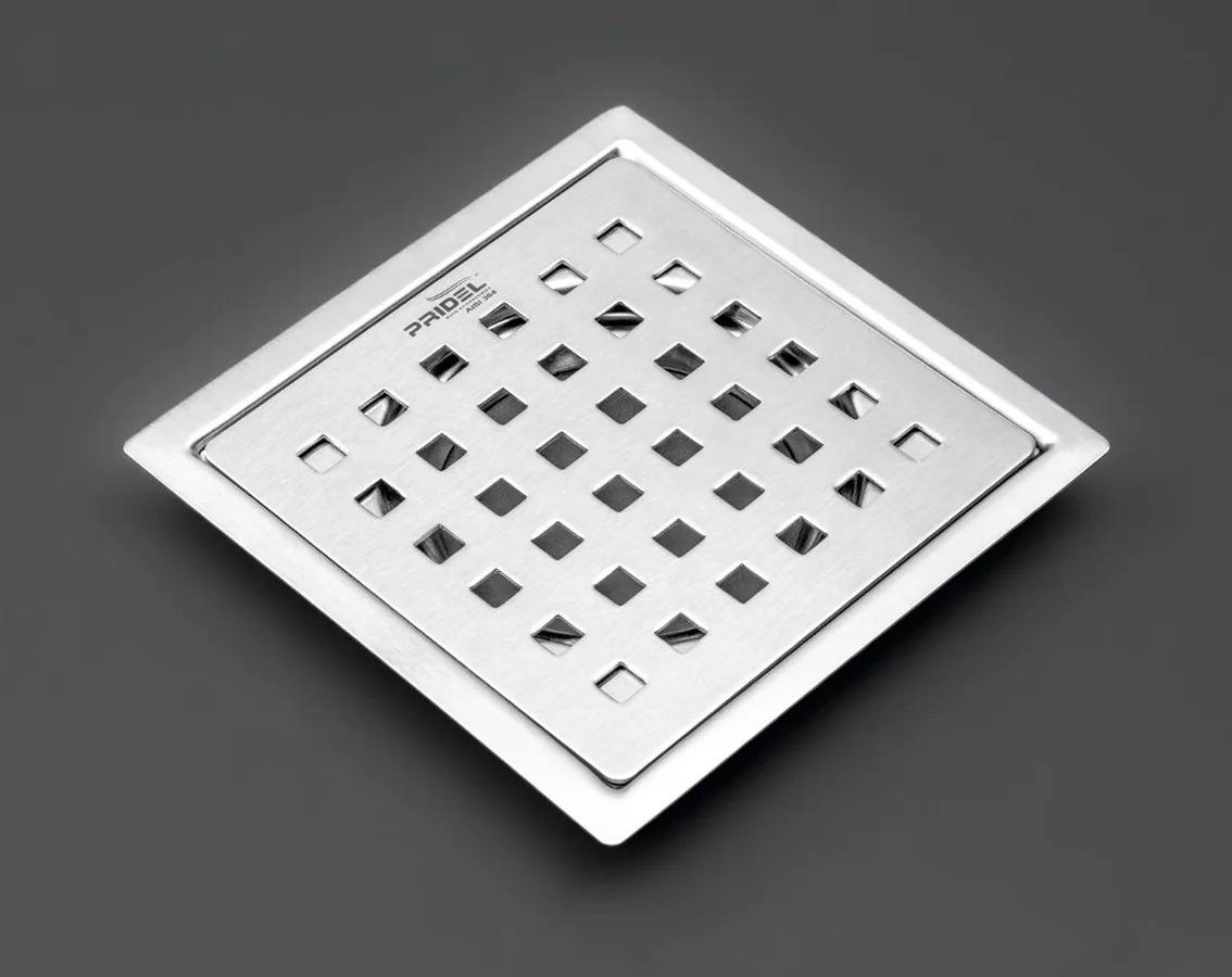 PR 801 SQUARE Flat Cut Floor Drain