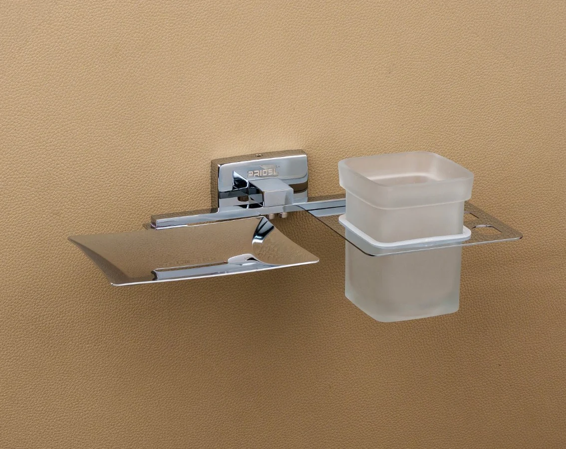 R-505 SOAP DISH WITH TUMBLER HOLDER