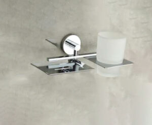 SOAP DISH WITH TUMBLER HOLDER