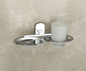 SOAP DISH WITH TUMBLER HOLDER