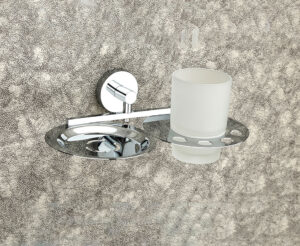 SOAP DISH WITH TUMBLER HOLDER
