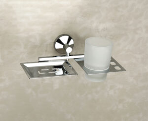 SOAP DISH WITH TUMBLER HOLDER