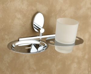 SOAP DISH WITH TUMBLER HOLDER