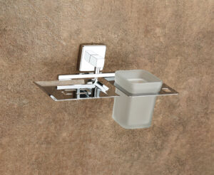 SOAP DISH WITH TUMBLER HOLDER